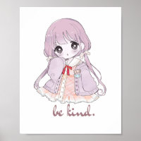 Moe Kawaii Anime Meisje Wees Aardig Persoonlijke N
