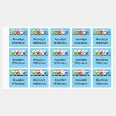 Moe kawaii auto's cartoon gepersonaliseerd labels (Vel)