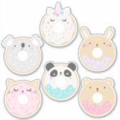 Moe Kawaii Baby Dier Donut Sticker Pack (Voorkant)