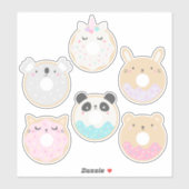 Moe Kawaii Baby Dier Donut Sticker Pack (Vel)