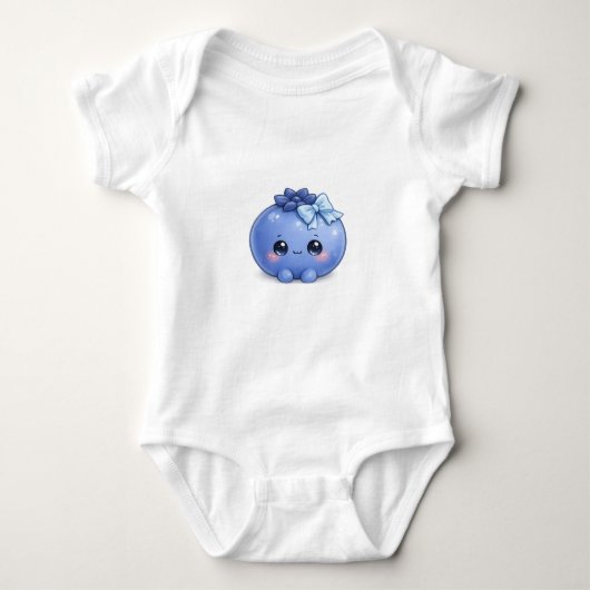 Moe kawaii bosbes baby romper (Voorkant)