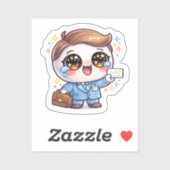 Moe Kawaii Bril Dokter Pakket Koffer Sticker (Vel)