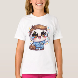 Moe Kawaii Bril Dokter Pakket Koffer T-shirt