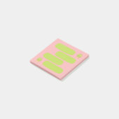 Moe kawaii-cactus roze 3x3 spraakballon Post-it Post-it® Notes (Schuin)