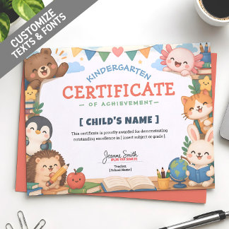 Moe Kawaii Chibi Dieren Klas Aangepaste Kinderen D