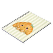 Moe Kawaii Croissant Spiraal Notebook Notitieboek (Linkerzijde)