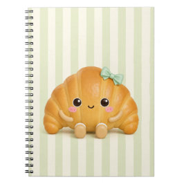 Moe Kawaii Croissant Spiraal Notebook Notitieboek