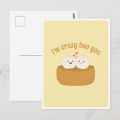 Moe Kawaii Dumpling Bao Aziatisch Eten Pun Grappig Briefkaart (Voorkant / Achterkant)