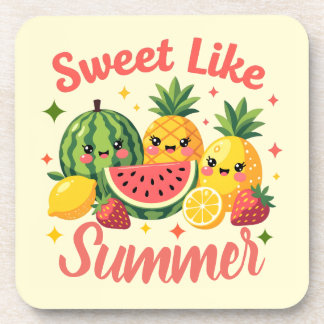 Moe Kawaii Fruit Zoet Als Zomer Watermeloen Bier Onderzetter