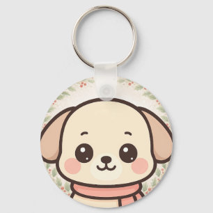 Moe Kawaii Hondengezicht Sleutelhanger