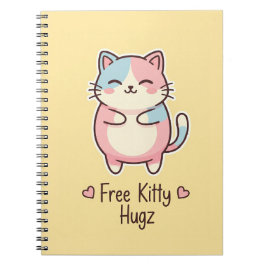 Moe Kawaii Kat "Gratis Pupp Knuffels" Persoonlijke Notitieboek