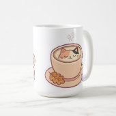 Moe kawaii kat koffiemok (Voorkant rechts)