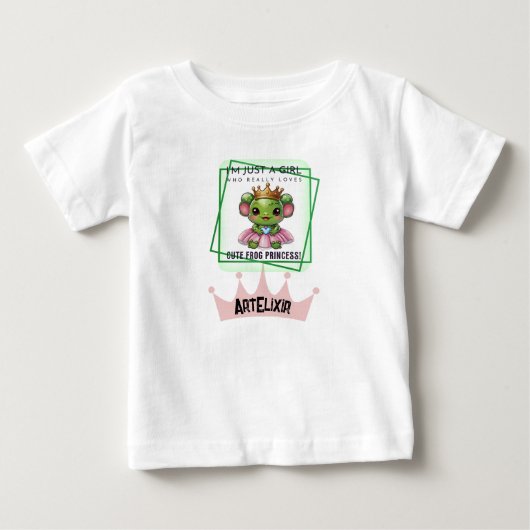 Moe kawaii kikker prinses print (Voorkant)