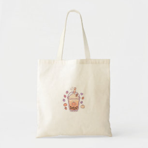 Moe Kawaii Pompoen Specerijen Boba Boodschappentas Tote Bag