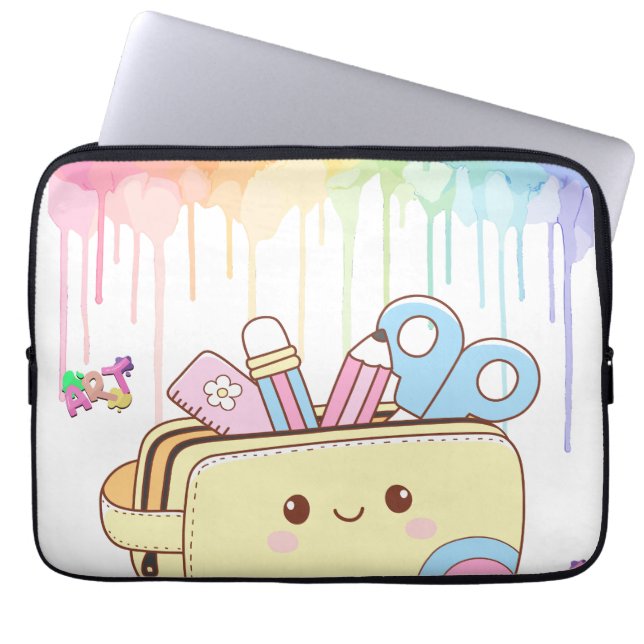 Moe Kawaii Potloodetui Laptop Sleeve (Voorkant)