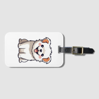 Moe kawaii puppy vinyl sticker - Schattige cartoon Bagagelabel