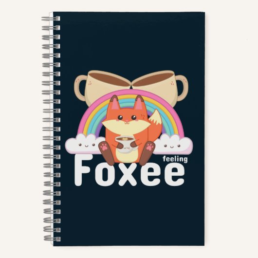 Moe Kawaii Vos Koffie Notitieboek (Voorkant)
