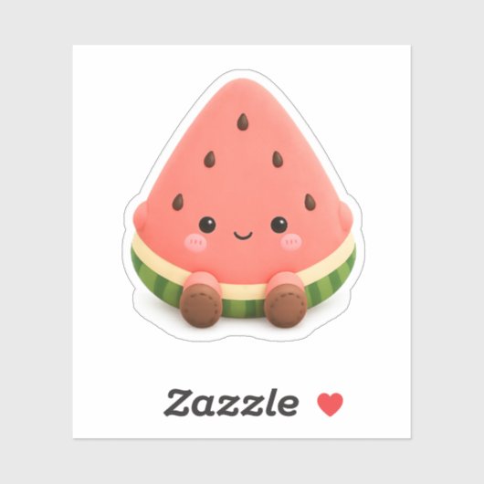 Moe Kawaii Watermeloen Sticker (Vel)
