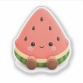 Moe Kawaii Watermeloen Sticker (Voorkant)