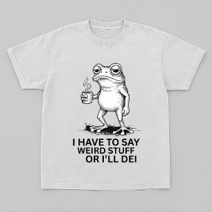 Moe Kikker Koffie Shirt – Vintage Schetsstijl
