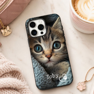 Moe kit Zelfgemaakte kitten Foto & Naam met Hart P iPhone 16 Pro Max Hoesje