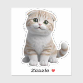 Moe Kitten 3D Cartoon Sticker Pakket - Schattig Li