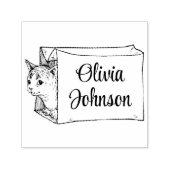 Moe Kitten in een Zak Handtekening Naam Stempel (Design)