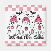 Moe koffie roze spook magneet (Voorkant)