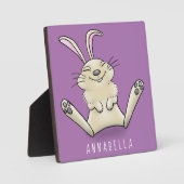 Moe konijn cartoon illustratie fotoplaat (Voorkant)