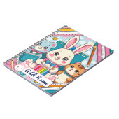 Moe Konijn & Kat Notitieboek – Bewerkbare Naam (Linkerzijde)