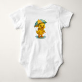 Moe Kuikenbadpakje Geel Romper (Achterkant)