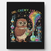 Moe Lab Chemische Pret | Nerdy Wetenschapper Schei Fotoplaat (Voorkant)