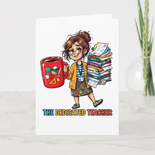 Moe Lehrer Koffieliefhebber Schattig Ontwerp Kaart