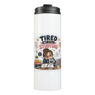 Moe Maar Nog Steeds Studerend Grappige Studenten W Thermosbeker