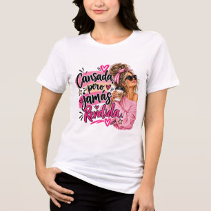 Moe Maar Nooit Verslagen – Grappige Motivatie T-Sh Tri-Blend Shirt