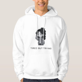 Moe maar toch zijn best doende Chibi meisje Hoodie