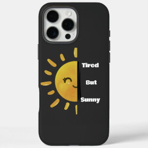 Moe maar Zonnig ☀️ Grappige Zomer Uitgeput iPhone 16 Pro Max Hoesje