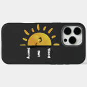 Moe maar Zonnig ☀️ | Grappige Zomer Uitgeput Case-Mate iPhone Case (Achterkant (horizontaal))