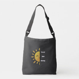 Moe maar Zonnig ☀️ | Grappige Zomer Uitgeput  Crossbody Tas