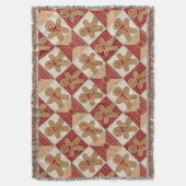 Moe Mannetje Van Gemberkoek Patchwork Patroon Stij Deken (Voorkant Verticaal)