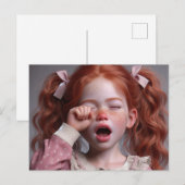 Moe meisje briefkaart (Voorkant / Achterkant)