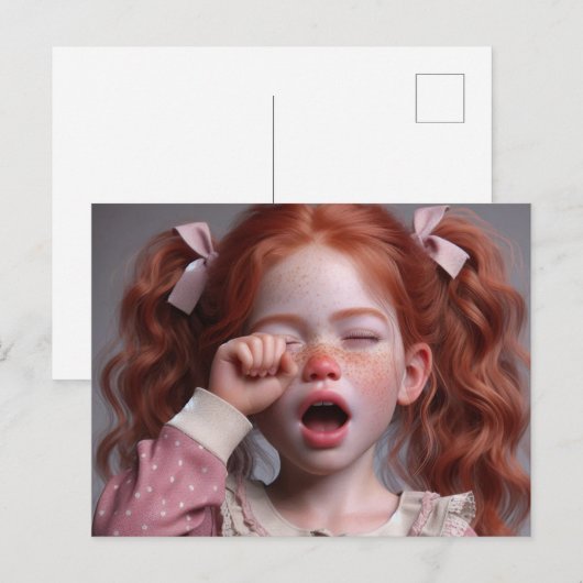 Moe meisje briefkaart (Voorkant / Achterkant)