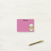 Moe menu van uil-chef Roze Post-it-notitie Post-it® Notes (Op bureau)