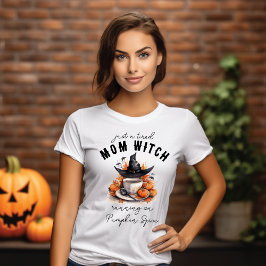 Moe Moeder Heksenhoed en Pompoen Specerij Koffie T-shirt