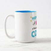 Moe Moeder Mok met Koffie Opvul Bericht (Links)