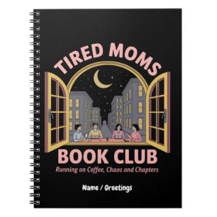 Moe moeders boekenclub loopt op koffie en chaos notitieboek