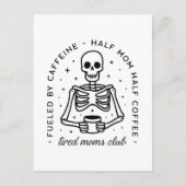 Moe moeders club grappige koffie liefhebber quotes briefkaart (Voorkant)