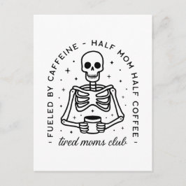 Moe moeders club grappige koffie liefhebber quotes briefkaart