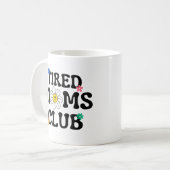 Moe Moeders Club Retro Daisy Grappig Koffiemok (Voorkant links)
