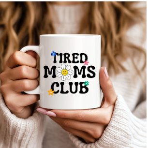 Moe Moeders Club Retro Daisy Grappig Koffiemok